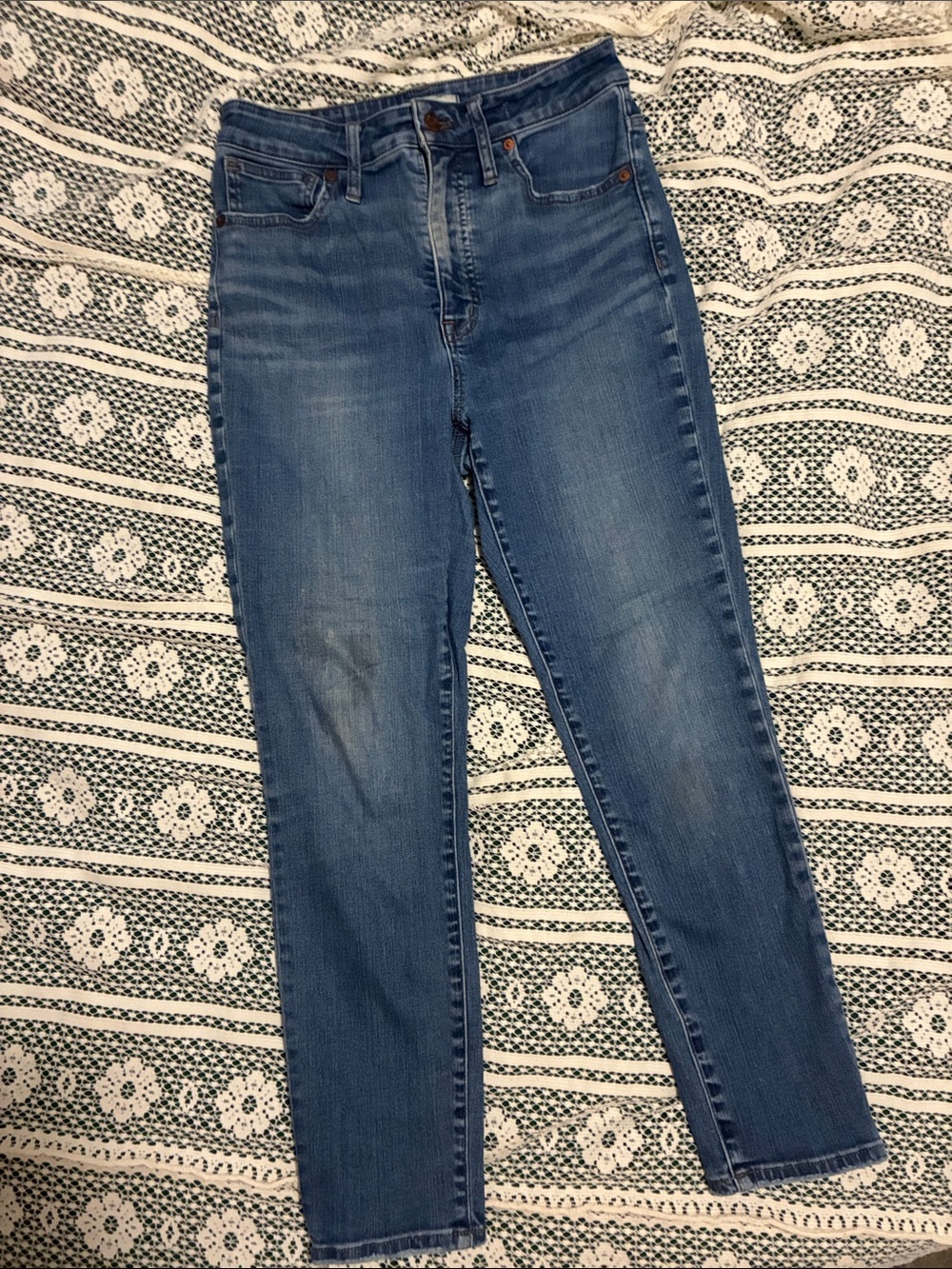 Madewell Curvy High Rise Skinny Crop Jeans